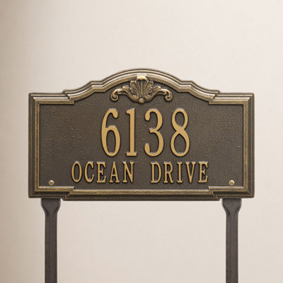 Gatewood 2-Line Lawn Address Sign