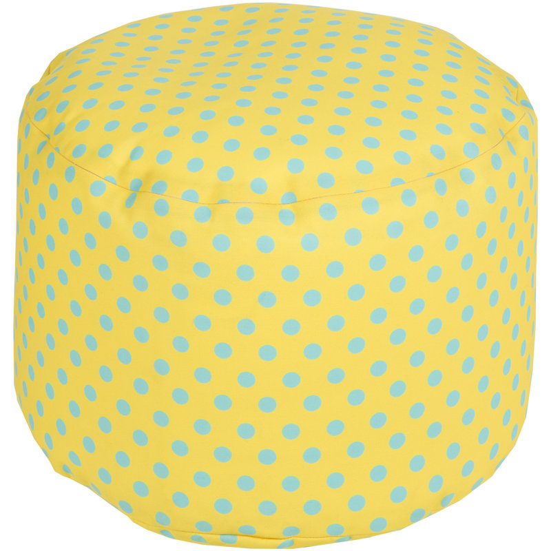 Aadil Upholstered Pouf, Sunflower 100% Polyester