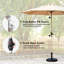 Parasol de cour arrière 10 pi - Fabrication de patio beige longue durée de vie