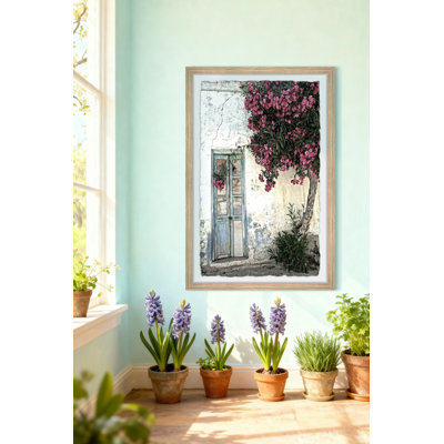 «Blue Doorway», reproduction encadrée