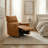 Inniss 31.7" Wide Genuine Leather Modern Power Recliner with Swivel and Glider-1615460