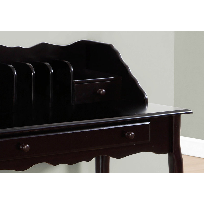 Bureau d'ordinateur, bureau à domicile traditionnel avec tiroirs de rangement