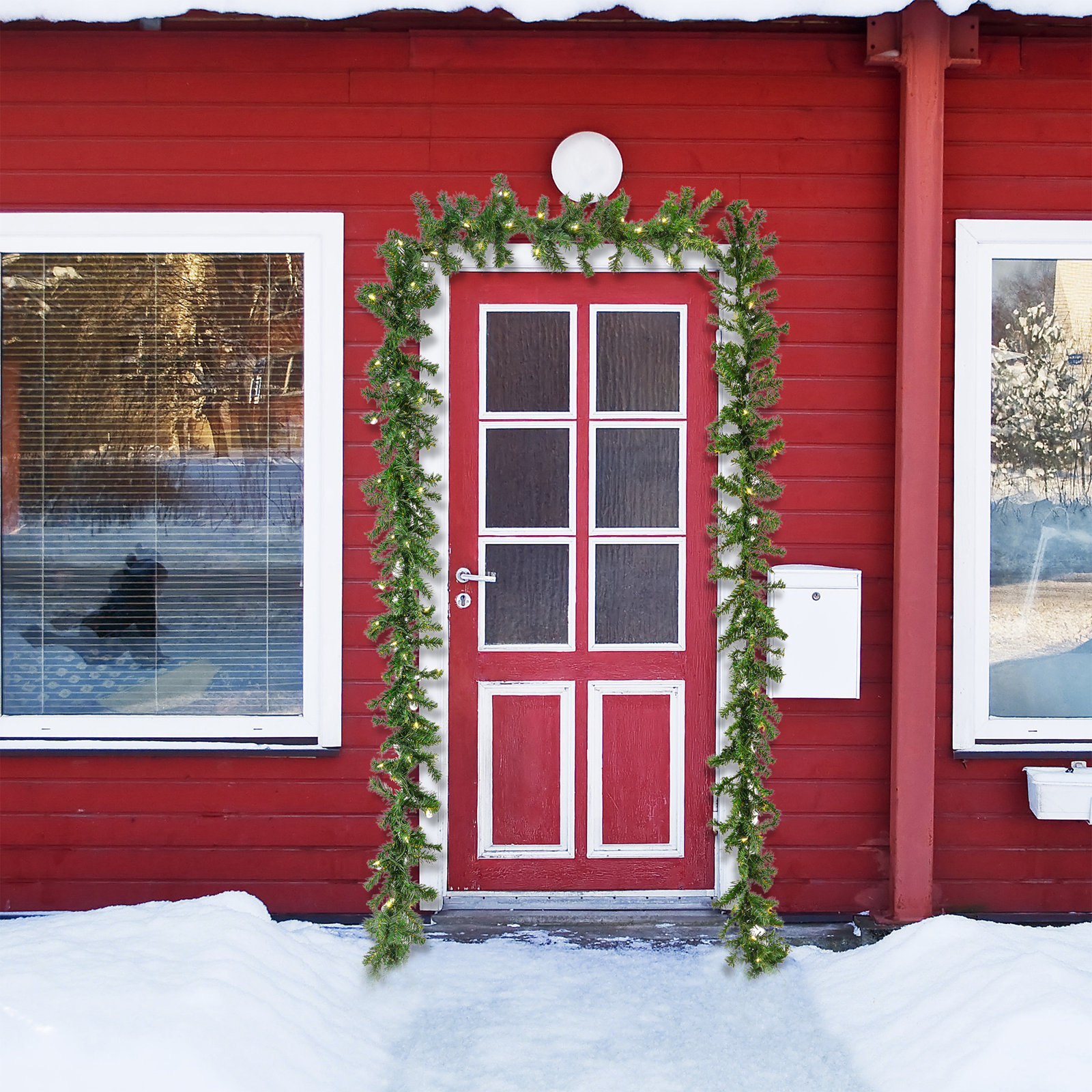 108" Pre-Lit Fir Christmas Garland