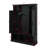 Hall Tree With Bench And Shoe Storage, Hall Tree With Adjustable Shelves, Arched Storage Bench With Cabinets, 7 Hooks-1654547611