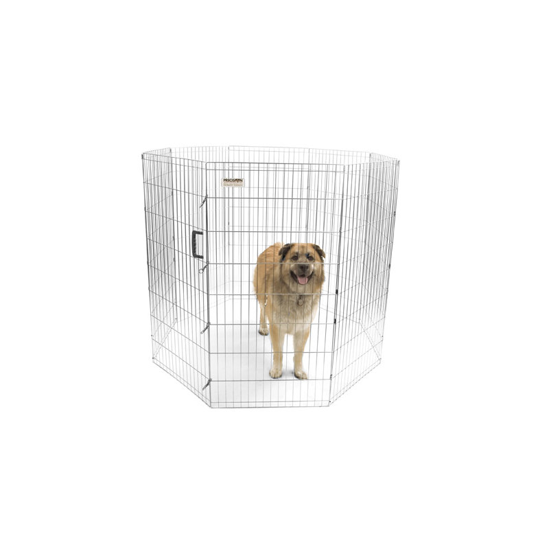 Enclos d'exercice Pro-Handler en argent, XX-Large (48" )