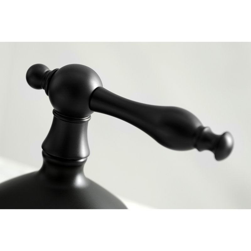 Robinet de salle de bain espacé Kingston, Noir mat