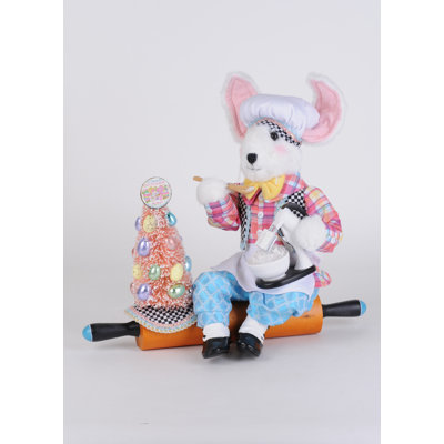 Lapin de cuisine sur rouleau à pâtisserie