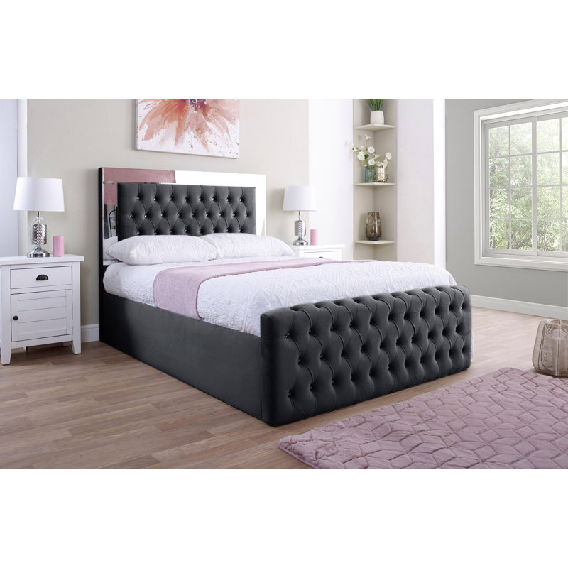 Adrionna Upholstered Bed, Steel, Kingsize (5')