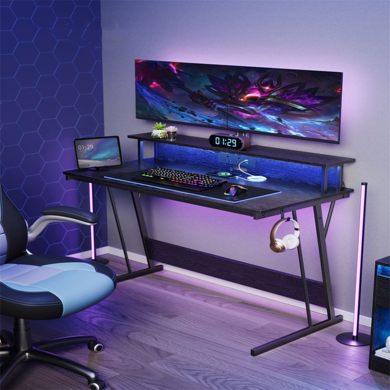Metal Base Computer Desk
