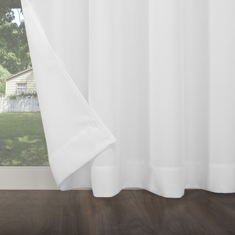 Panneau de rideau obscurcissant avec œillets Franko, L 54 po x L 84 po, Blanc
