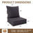 Outdoor 6.5" Thick Deep Seating Seat/Back Cushion-1098298290