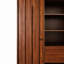 Armoire de rangement autoportante avec porte cannelée, 2 tiroirs et tablettes ouvertes, organisateur polyvalent pour diverses pièces