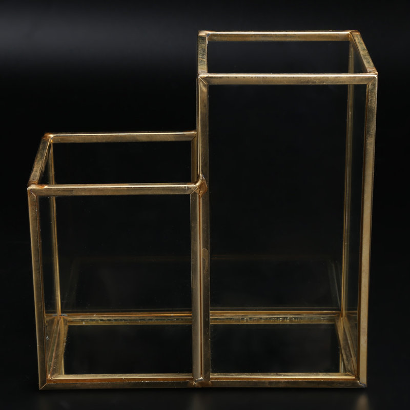Boîte de rangement en verre pour jardin