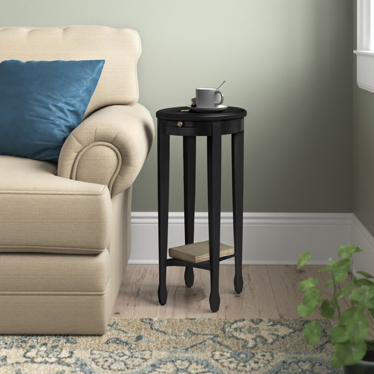 Bette Oval End Table With Storage