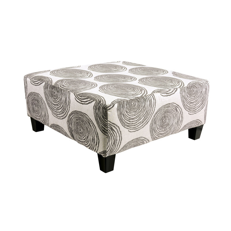 Adaley Upholstered Ottoman, Gray