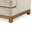Fauteuil décoratif Olum, 1 coussin décoratif, polyester brun chameau moderne