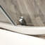 Porte de douche 36 po x 75 po Cabine de douche encadrée en chrome