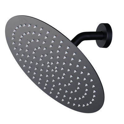 Wide Round Rain Shower Head For Bathroom With 1.8 GPM High-Pressure Swivel Rainfall Spray