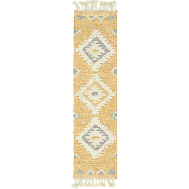 Shriver Performance Wool Geometric Indoor Rug, Runner 2'2" x 8'2"