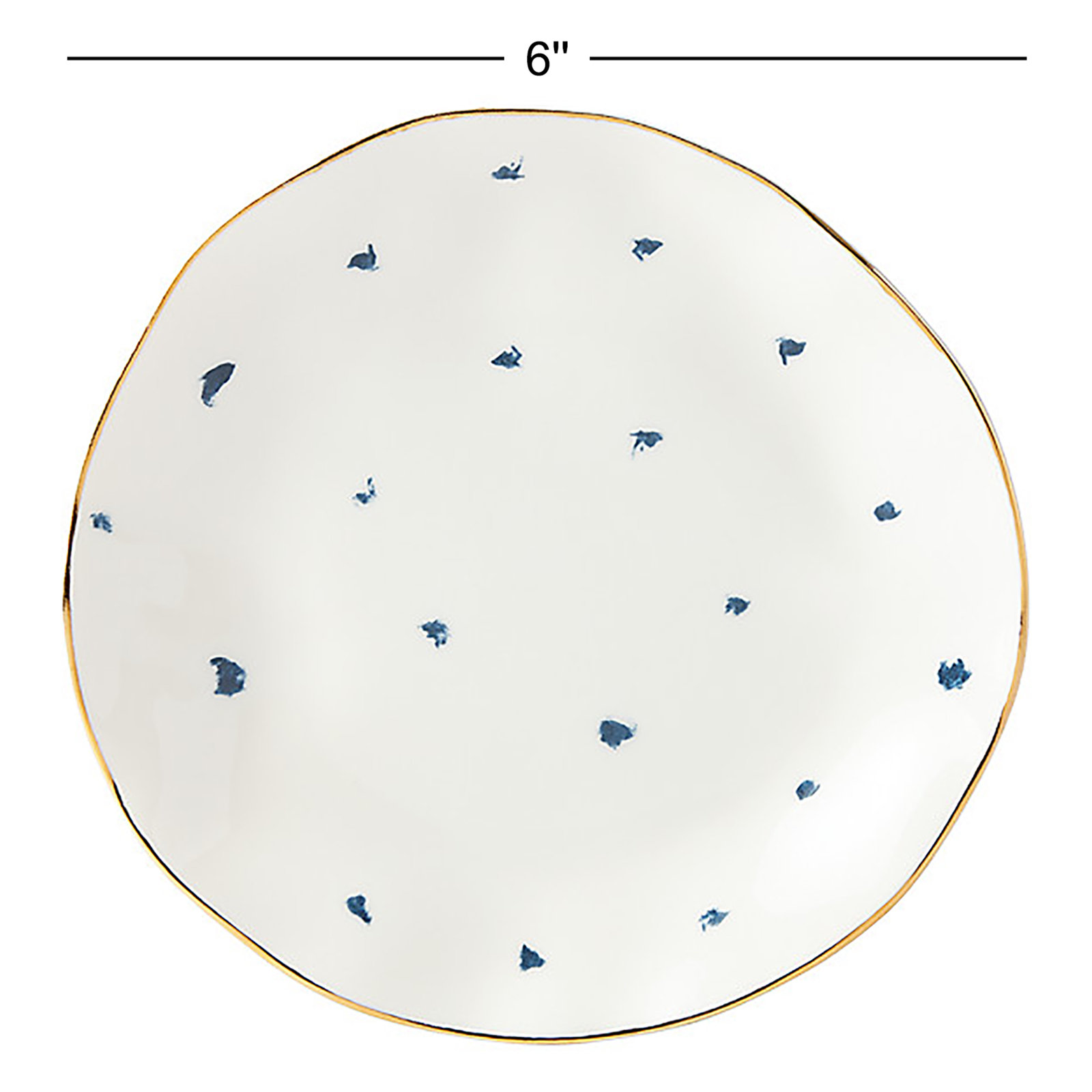 Blue Bay 4 Piece Tidbit Appetizer Plate Set