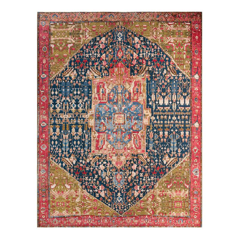 Multi_Unique Loom Limon Outdoor Traditional Rug, Rectangle 10' x 13'1"