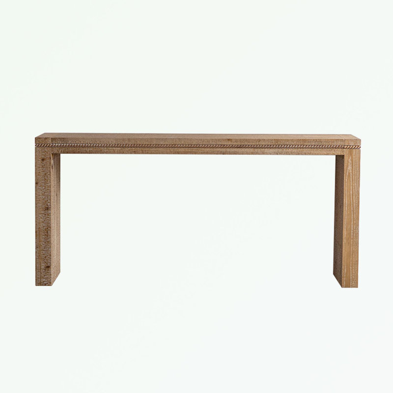 Console rectangulaire avec cadre en bois et pieds robustes