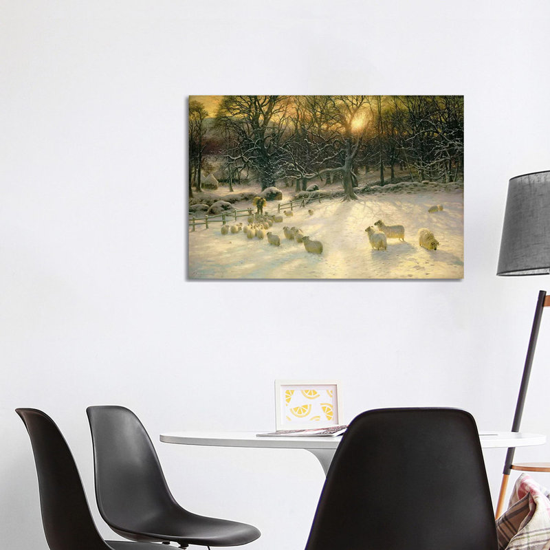 Bakerhill The Shortening Winter's Day Is Near A Close by Joseph Farquharson - Painting on Canvas, No Frame