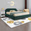 Lits modernes avec rangement, structure en MDF, design minimaliste, chambre à coucher