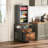 Mini Fridge Stand With 3 Storage, Mini Fridge Cabinet, Beverage Fridge Table-76008098