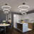 3-Ring Modern Led Chandelier Black-130132109