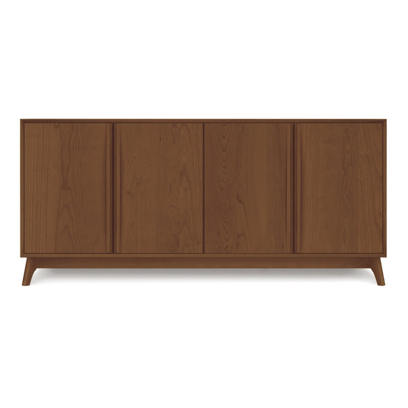 Catalina 66.13'' W Solid Wood Sideboard, Saddle Cherry