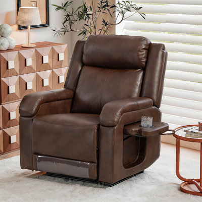 Faux Leather Power Recliner Chairs For Adults