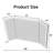 Tri-Fold Wall Mirror with Backlit, Front-lighted, Removable 10x Magnifying Mirror, Dimmer, Defogger-111660105