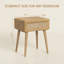 Table de chevet avec tiroir NTC Mel-125492169-125492171