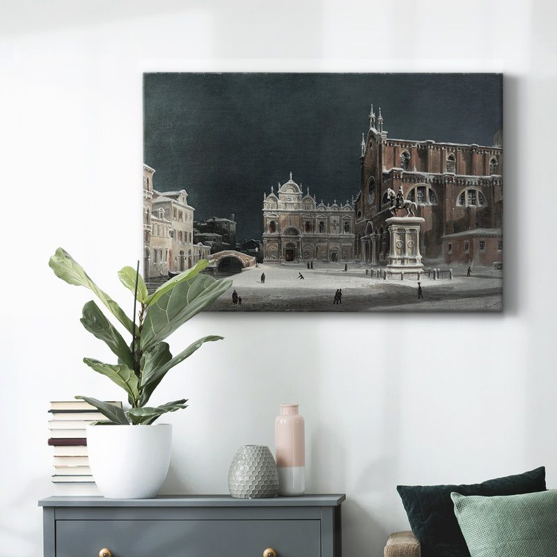 Paysage rétro - DXLI, H 41 po x l 61 po x P 1,5 po, Toile tendue