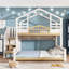 Bunk Bed House Beds with Storage Included