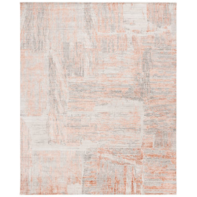 Tapis gris / rouille Bedford