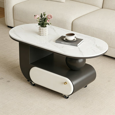 Table basse avec roulettes Luxury