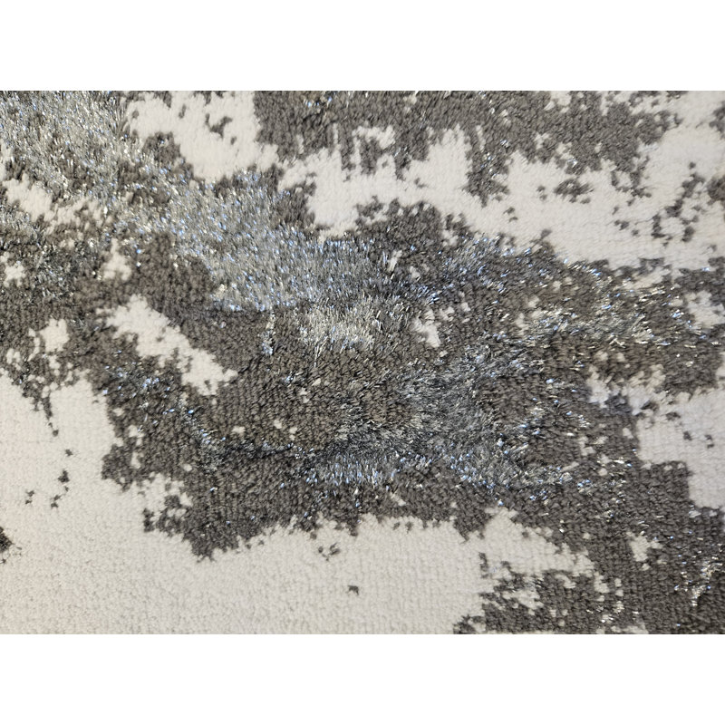 Tapis en granite métallique Kurth, 20" x 30", Gris foncé