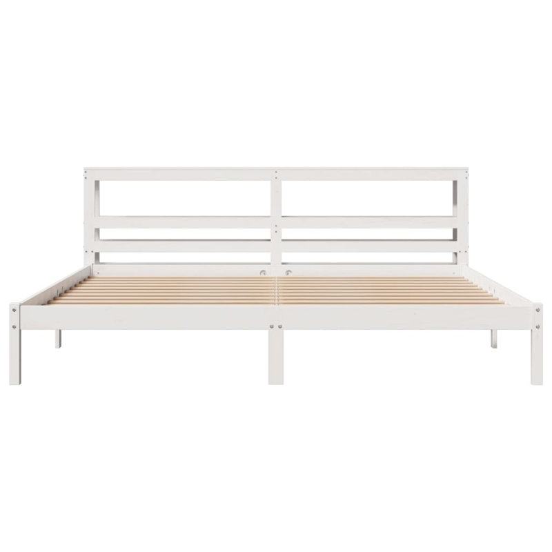 Bed, White, 200 x 200cm