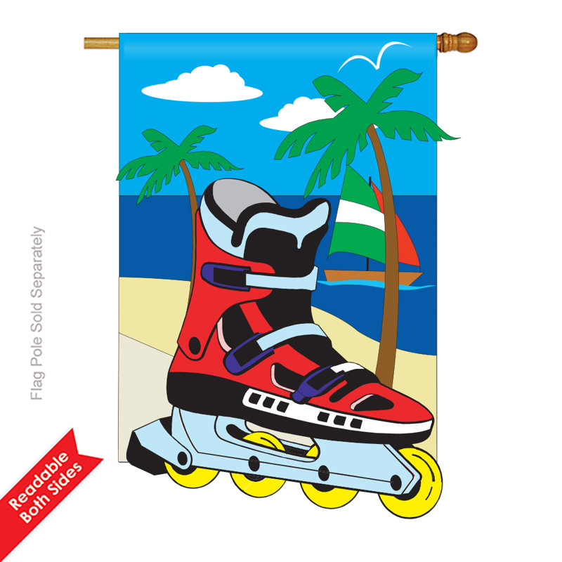 Double Sided 40'' H x 28'' W Polyester House Flag