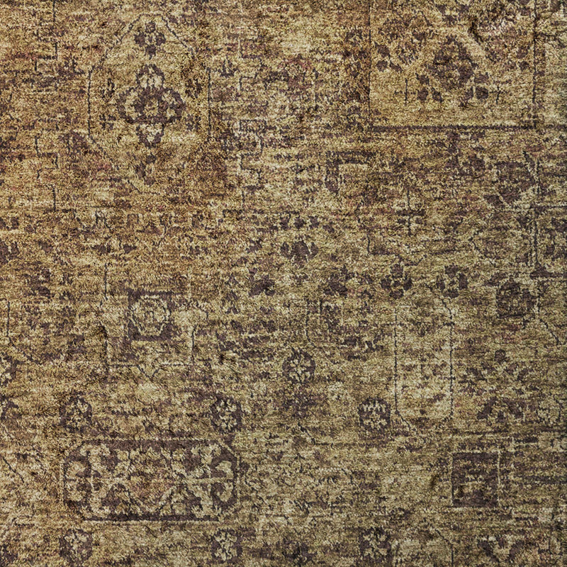Tapis à poils longs de qualité supérieure lavable à la machine ADS611, Moka, Tapis de couloir 2 pi 3 po x 7 pi 6 po