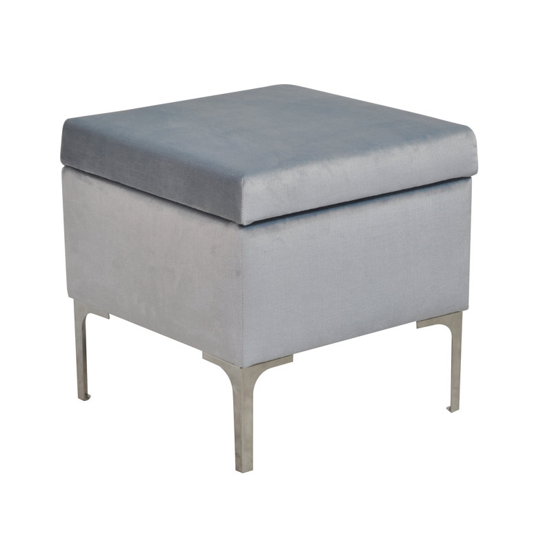 Luxe Accent Stool, Blue