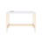 White & Gold Finish Writing Desk W/Usb