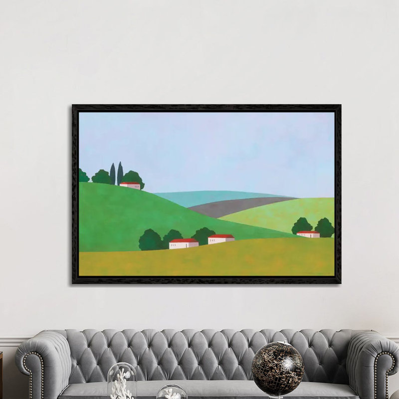 Amikam 1 Piece Painting on Canvas, 152.5 cm H x 101.5 cm W, Black Framed