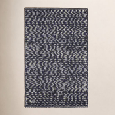 Herringbone Pearl Hand-Woven Outdoor Rug
