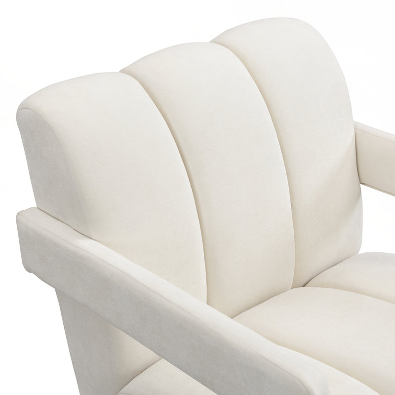 Ensemble de 2 fauteuils de loisir 26,3 po, Blanc