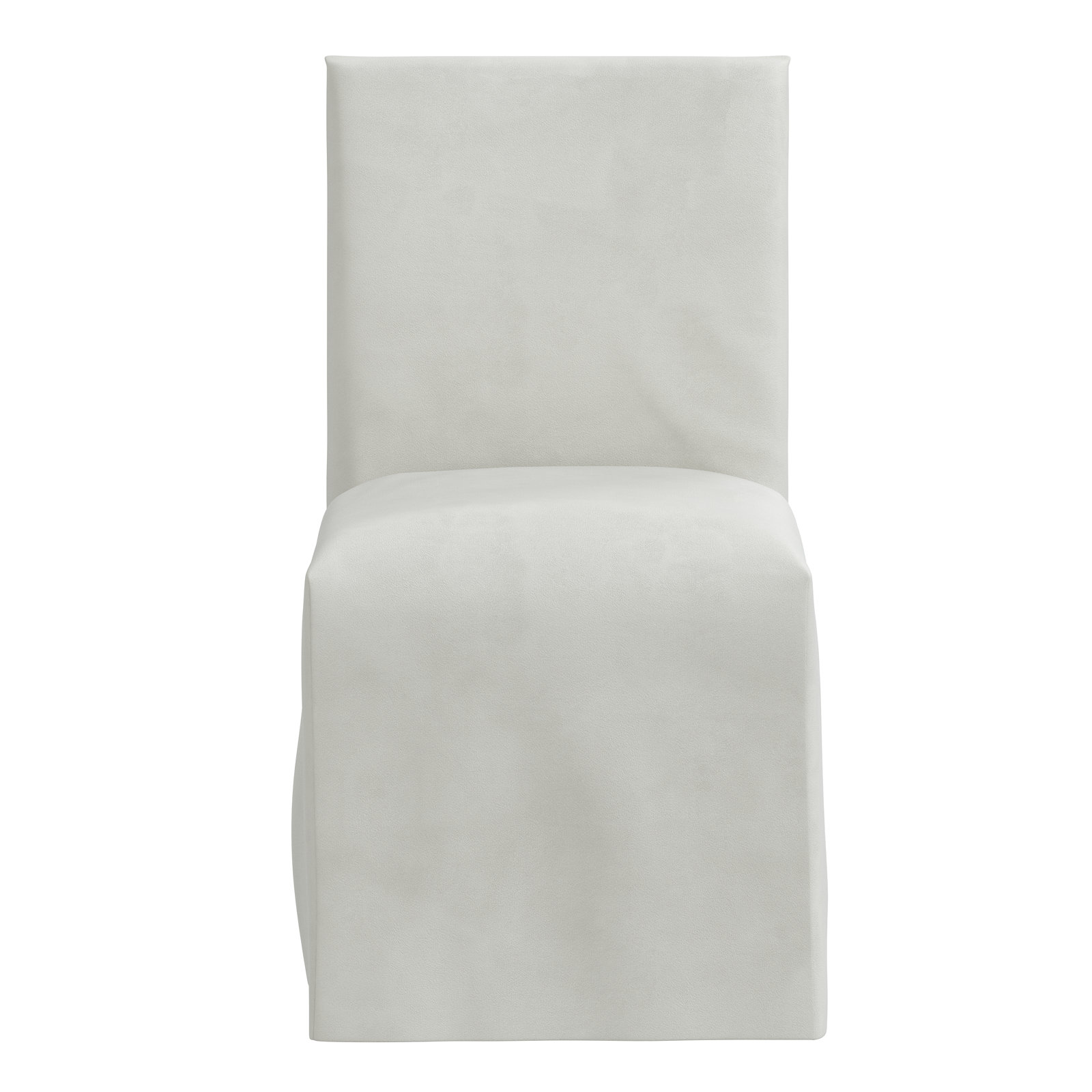 Armstrong Cotton Parsons Dining Chair, Bella Light Gray Performance Velvet