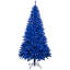 Pre-Lit Medium Artificial Pine Christmas Tree - Royal Blue - Clear Lights-1968672300