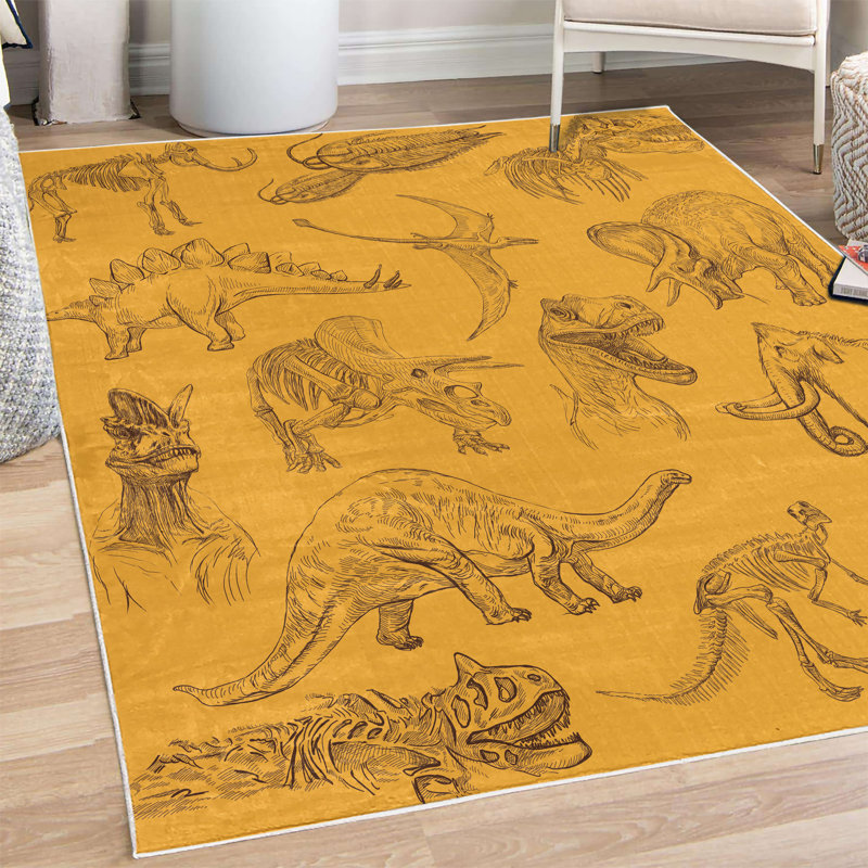 Tapis décoratif Loami, Rectangle 4 pi x 5 pi 5 po